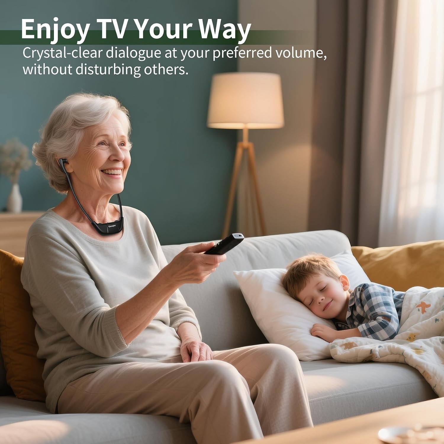 2.4G Digital Wireless TV Headphones for Seniors & Hard of Hearing | Hear Ever…