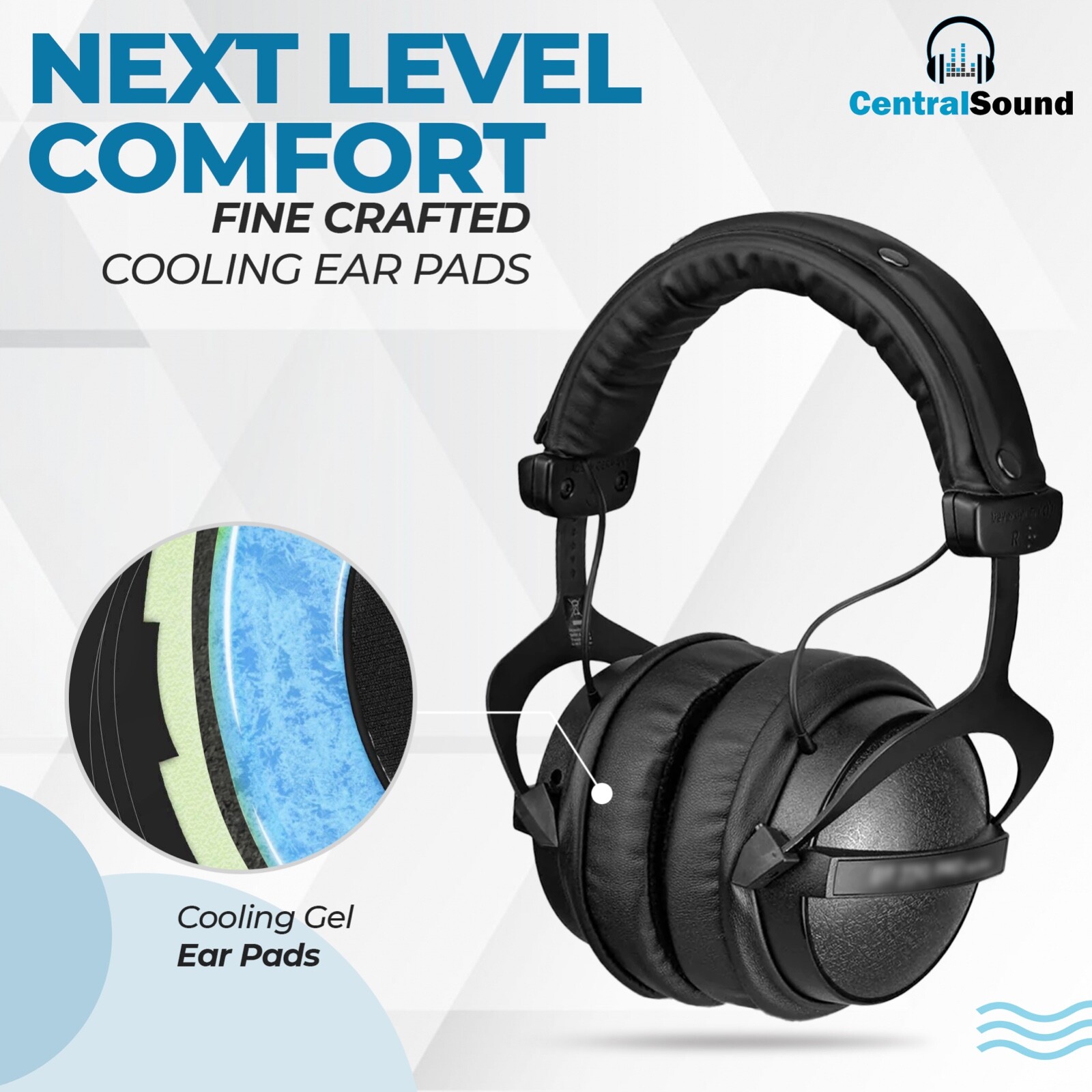 Cooling Gel Ear Pad Cushions For Beyerdynamic DT 770 DT 880 DT 990 Headphones