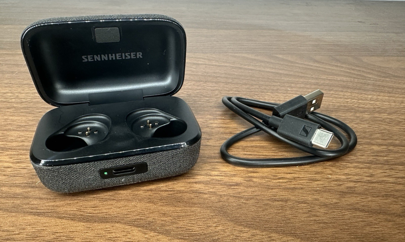 Sennheiser Momentum 4 Charging Case Replacement Black Graphite W/ Cable