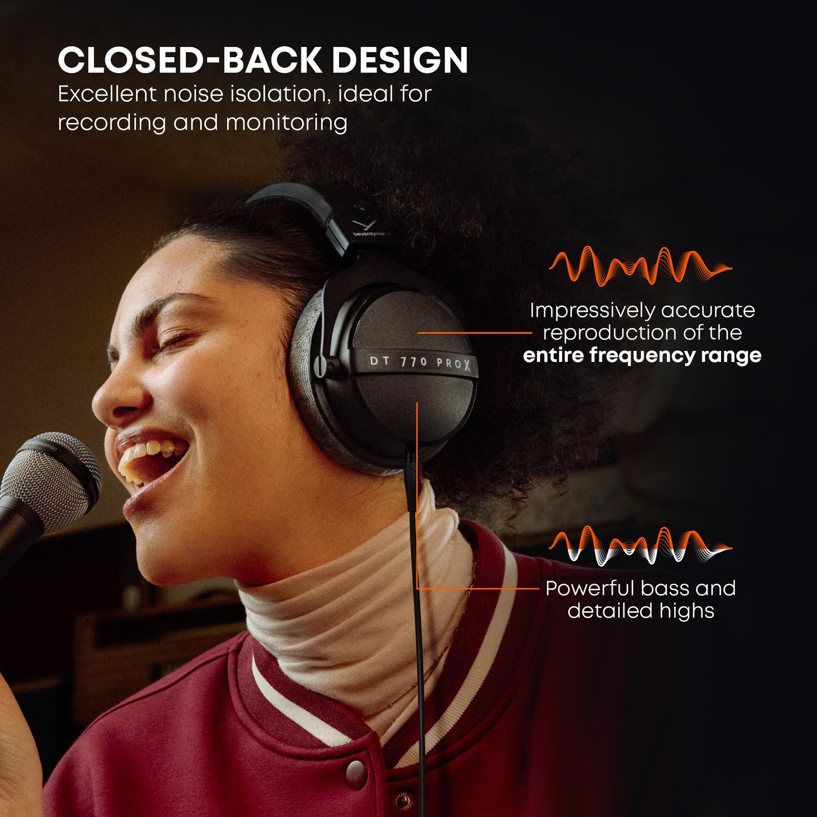 beyerdynamic DT 770 Pro X Wired Over-Ear Headphones, 48 Ohm, Closed-Back Profess