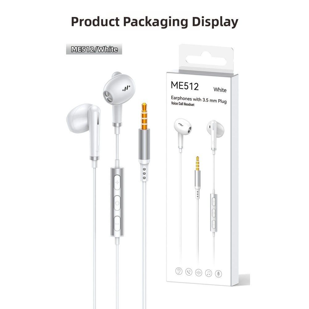 Type C and 3.5mm Wired In-Ear Earbuds with Mic 12mm Driver HiFi Audio Quality