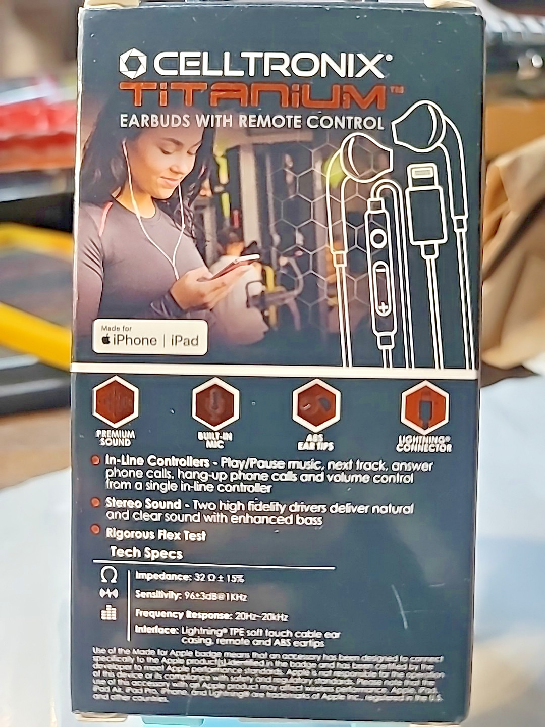 Celltronix Type C Earbuds w/ Remote Control & Mic for iPhone / iPad NIB