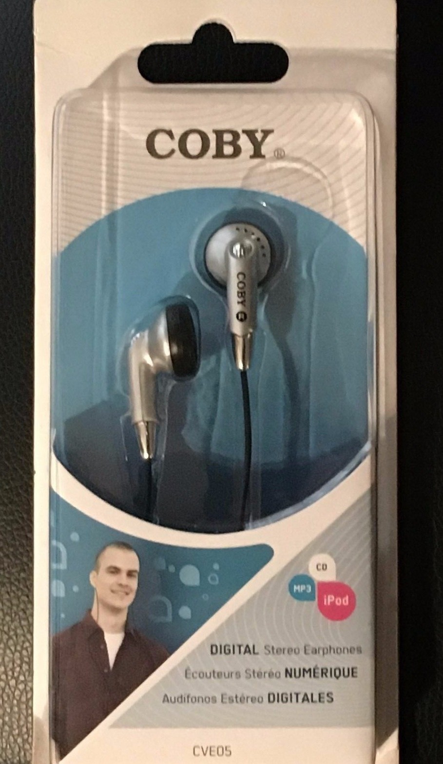 COBY CVE05 Digital Stereo Earphone 3.5mm Plug Earbud Headphones Headset CV-E05