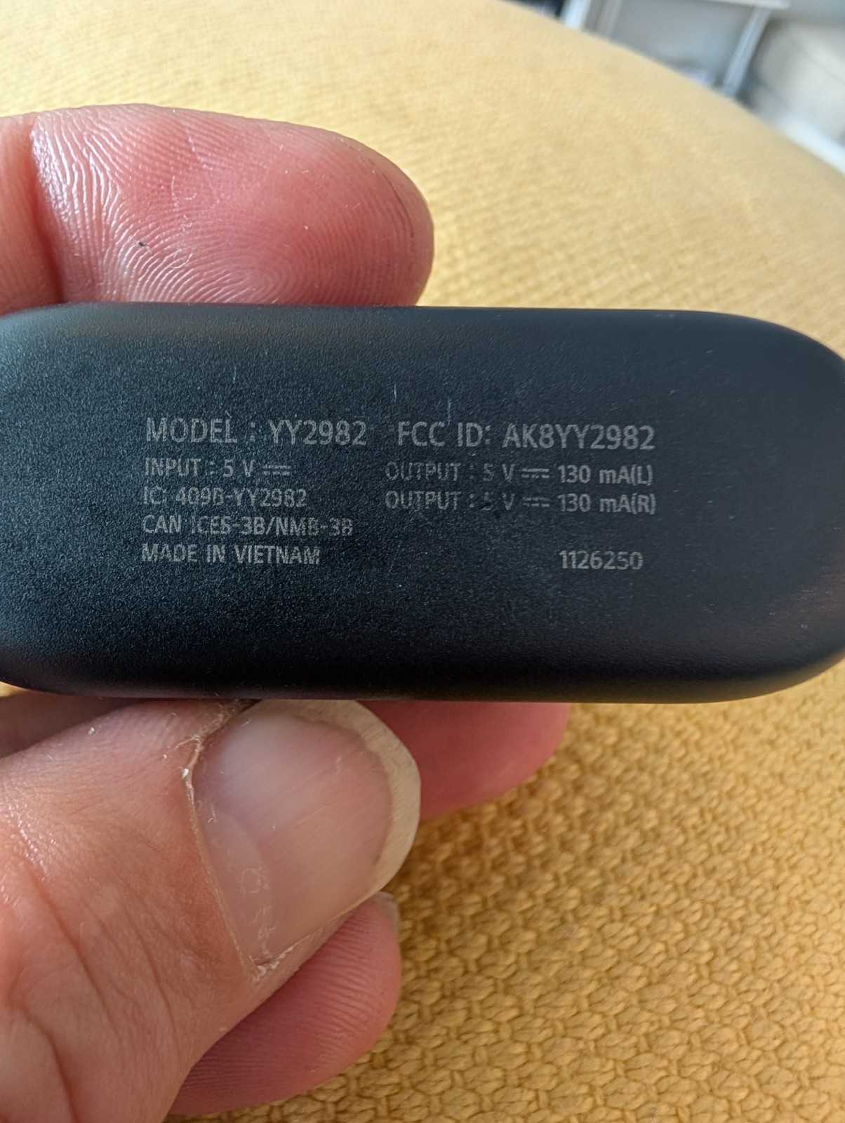 Sony WF-C510 wireless earbuds in black.. Comes With A New Charging Cable