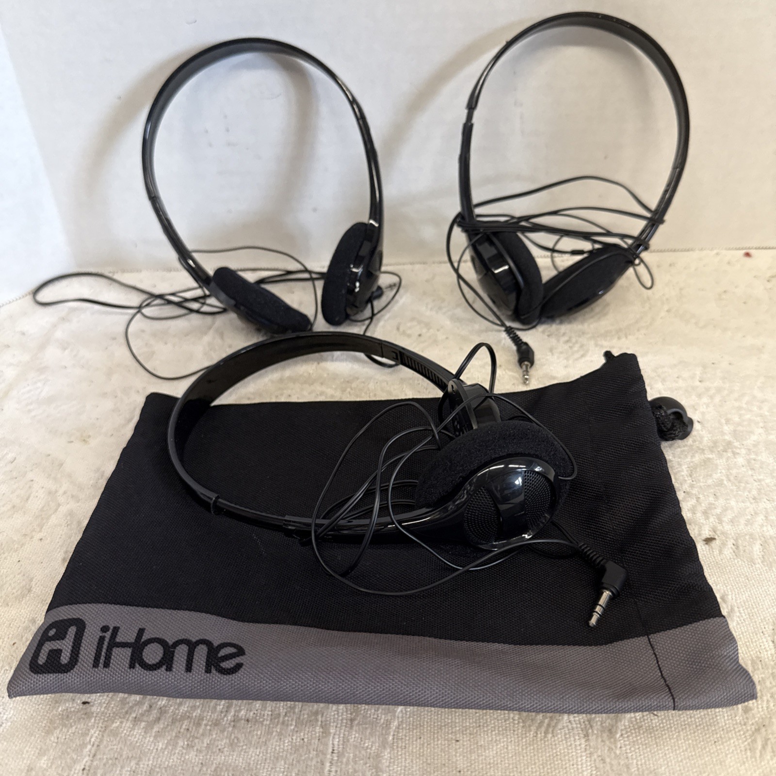 Headphones Ihome 3 Sets 1Bag Black