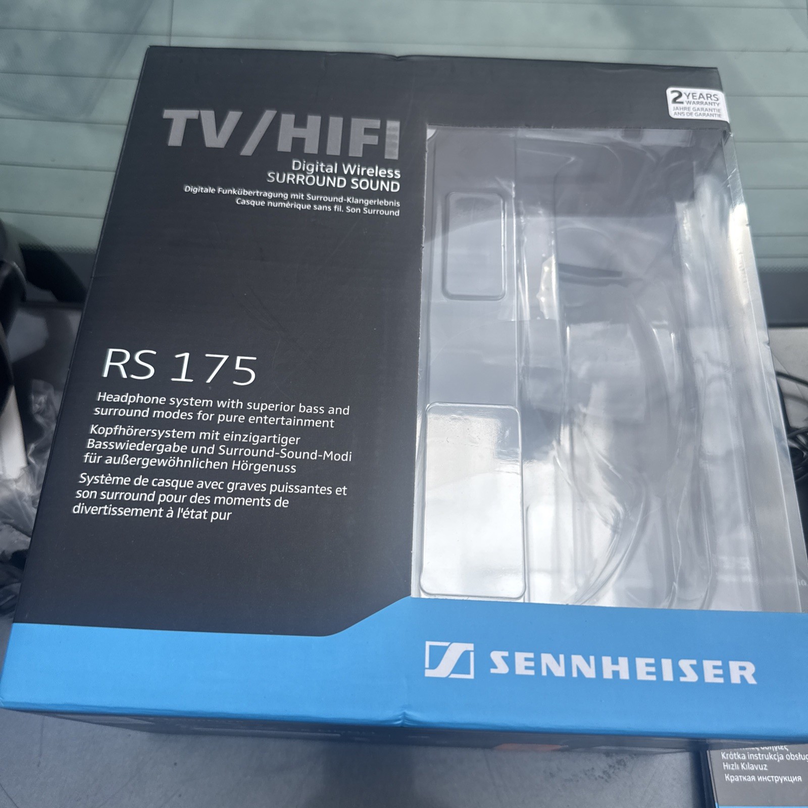 Sennheiser RS 175 RF Wireless Headphone System – Black