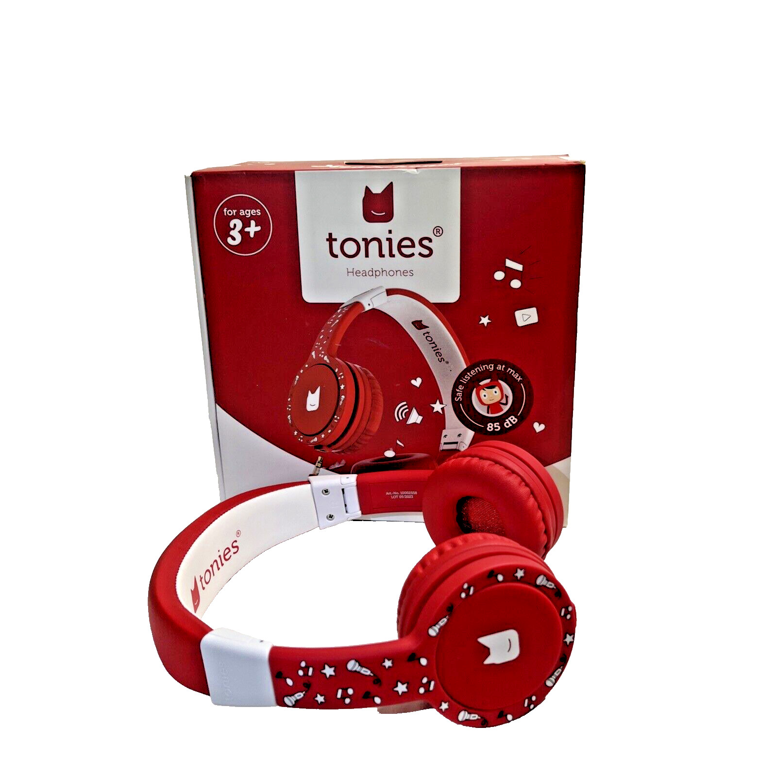 Open Box Tonies Headphones For Ages 3+ Adjustable Safe Listening At Max 85dB
