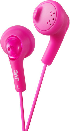 JVC Ha-F160-P-K Gumy Earbud Headphones (Peach Pink) [New Headphone] Pink, Earb