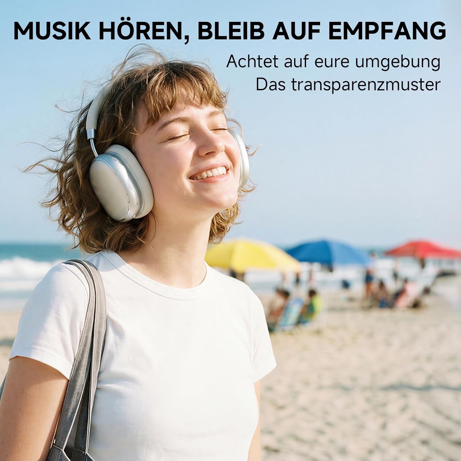FOFUN NC95 Hybrid Active Noise Cancelling Headphones With Knob Control, 120H Pla