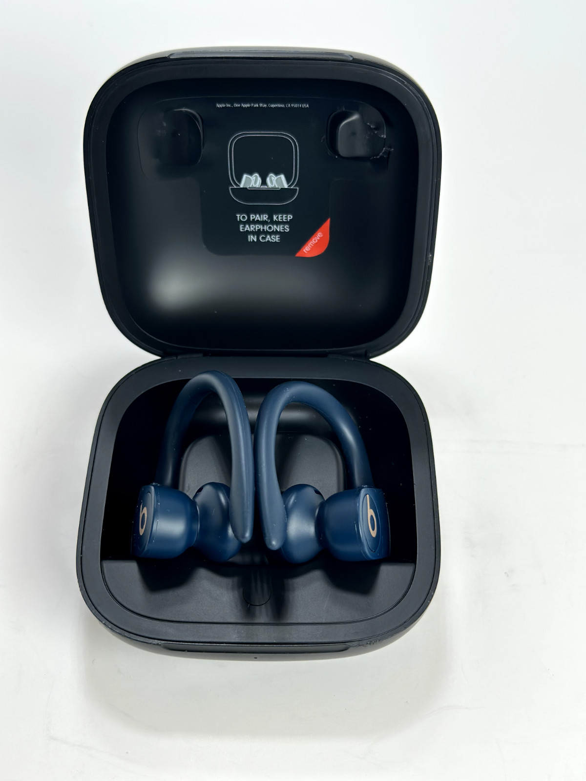 Beats by Dr. Dre Powerbeats Pro Wireless Earphones – Navy (Missing one Rubber)