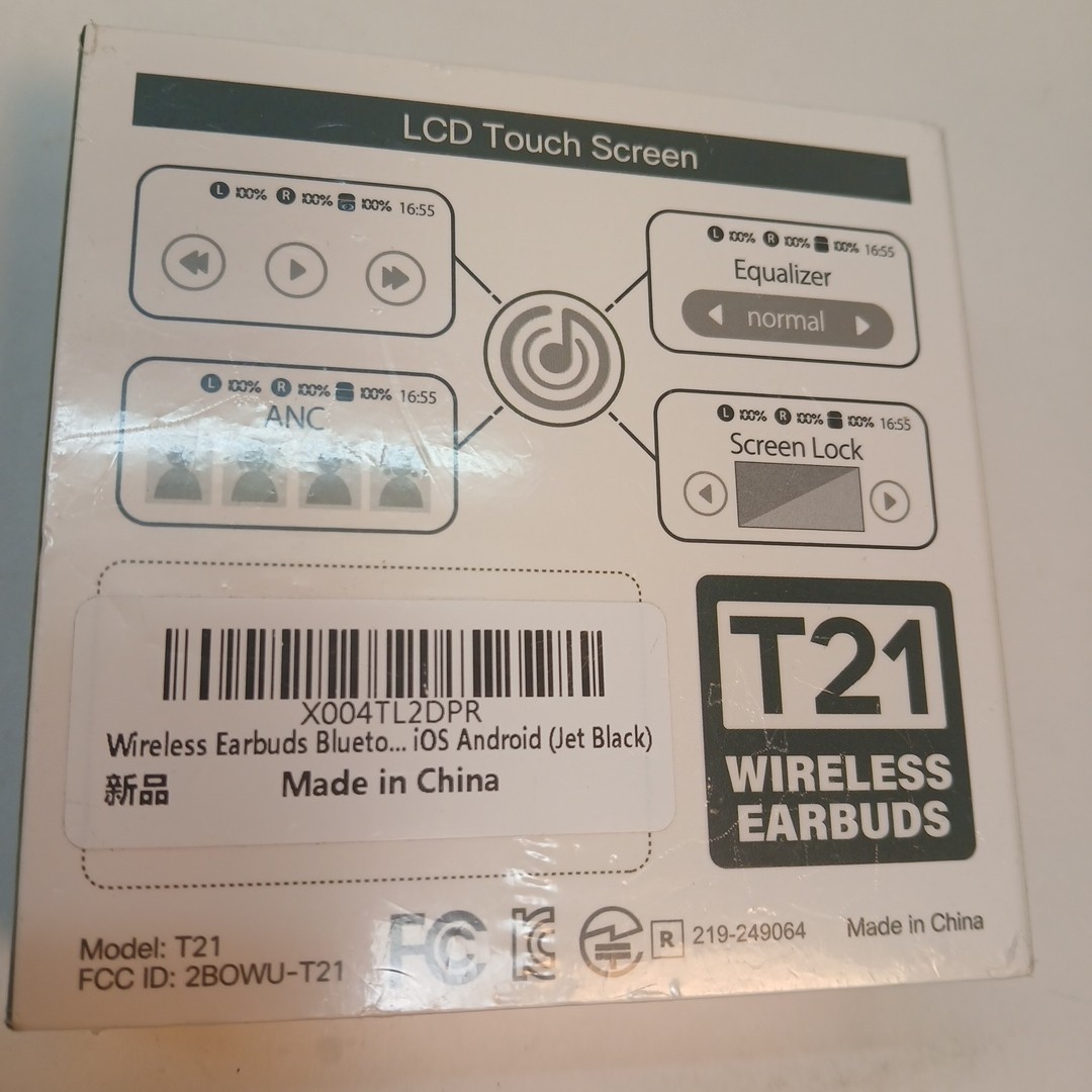 Veatool T21 Wireless Earbuds Active Noise Canceling Deep Bass HD Call (12c)