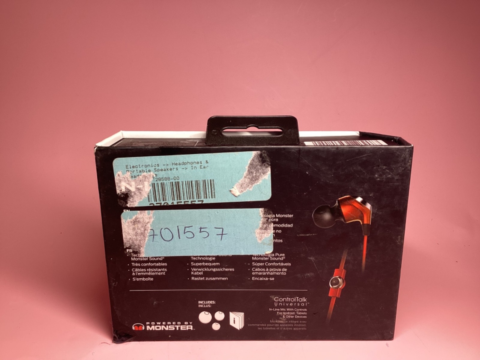 Monster Nlite in-Ear Headphones – Red