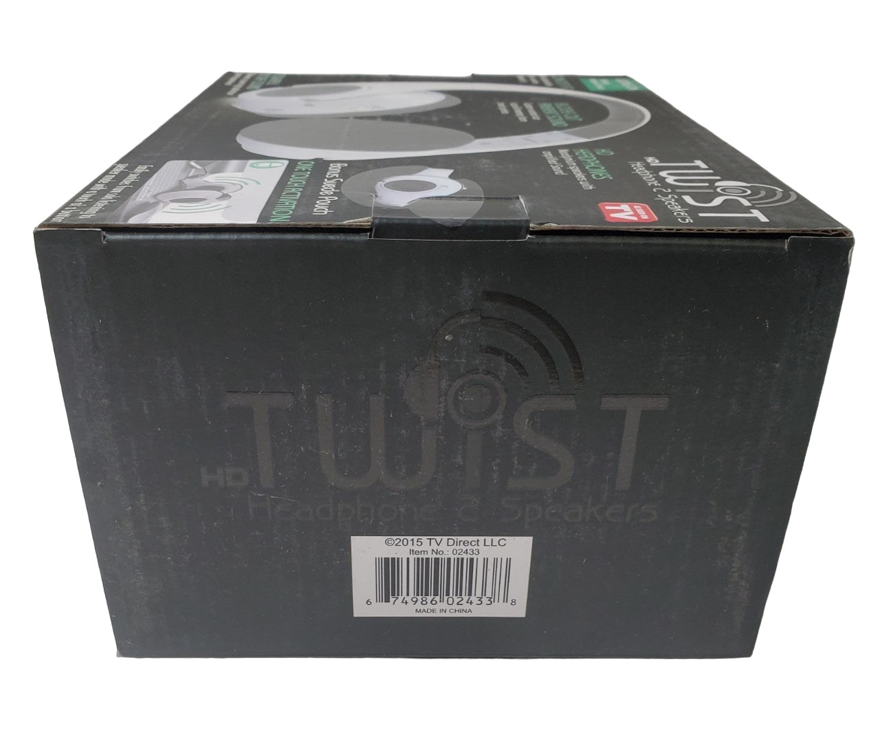HD Twist Over Ear Headphones to Hybrid Speakers, White