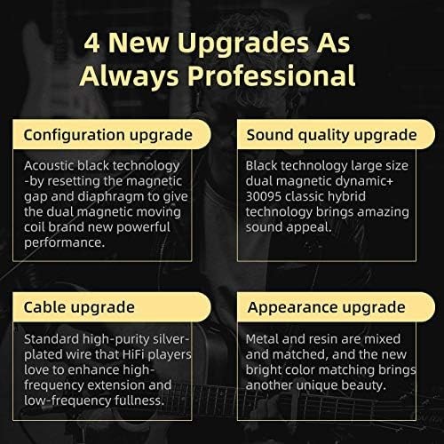 KZ ZSN PRO X Hybrid Earphones – HiFi Headset, Black