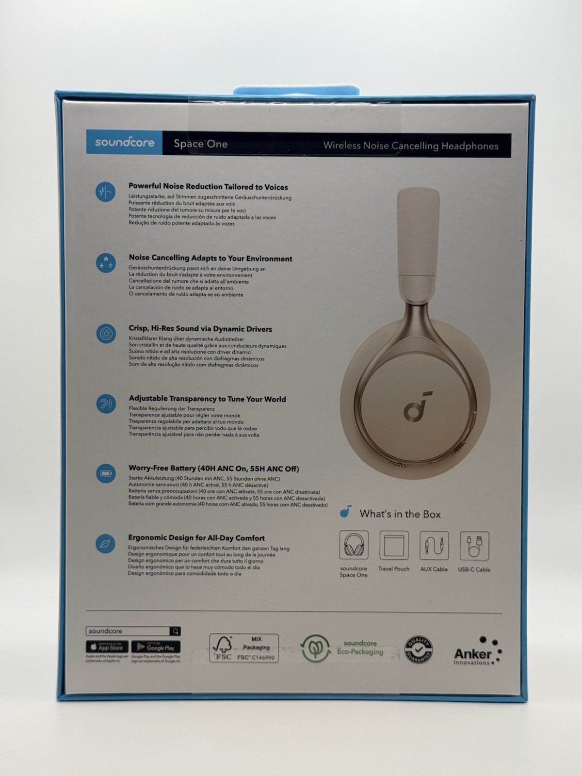 Soundcore Space One A3065 Wireless Active Noise Cancelling Headphones