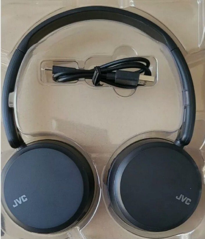 JVC HA-S35BT BLACK DEEP BASS BT WIRELESS HEADPHONES.