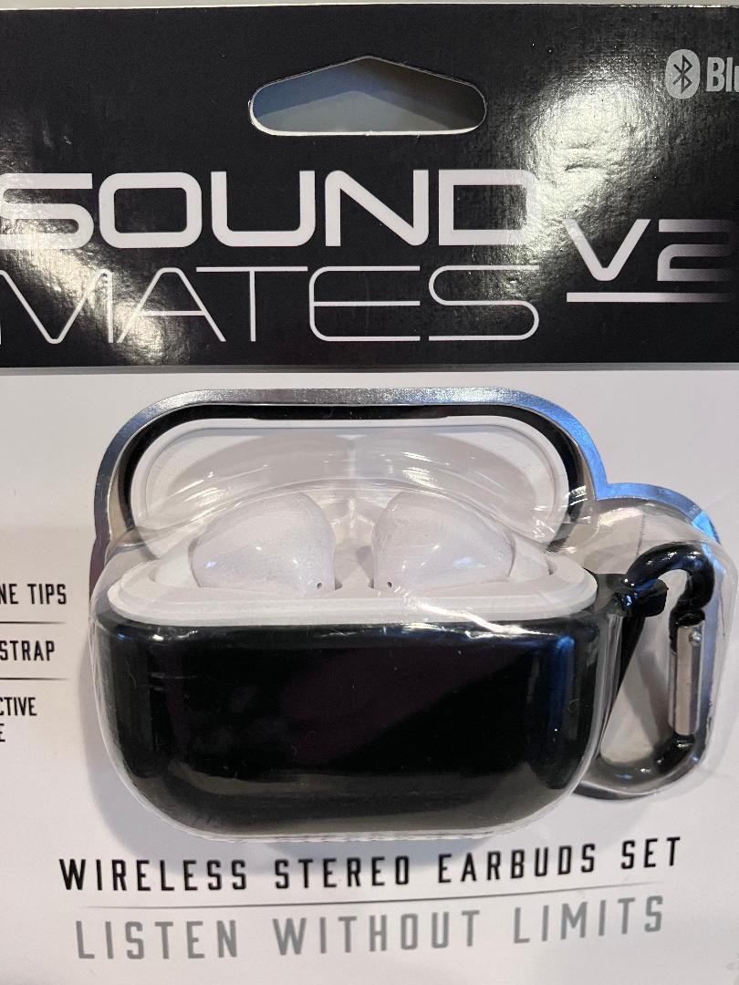 TZUMI Soundmates V2 5.0 Wireless Stereo Earbuds w/Wireless Charging Case – New!