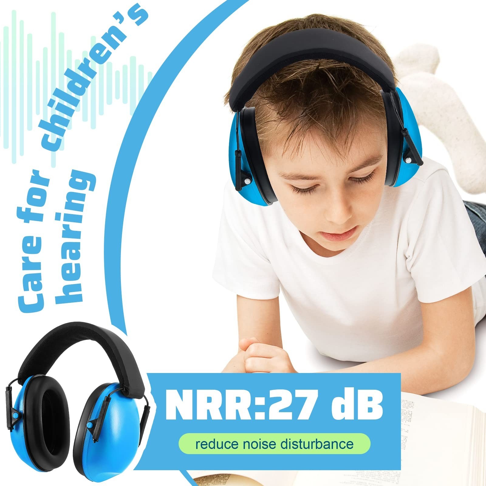 12 Pcs Kids & Adults Noise Cancelling Ear Muffs – 27dB Hearing Protection, Bulk