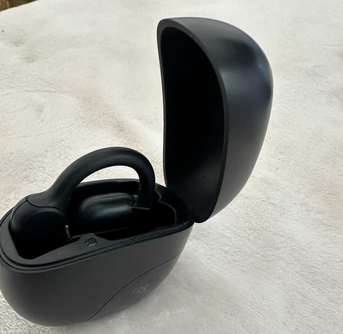 Wireless Open Ear Single Replacement Earbud Earphone with Charging Case – Black