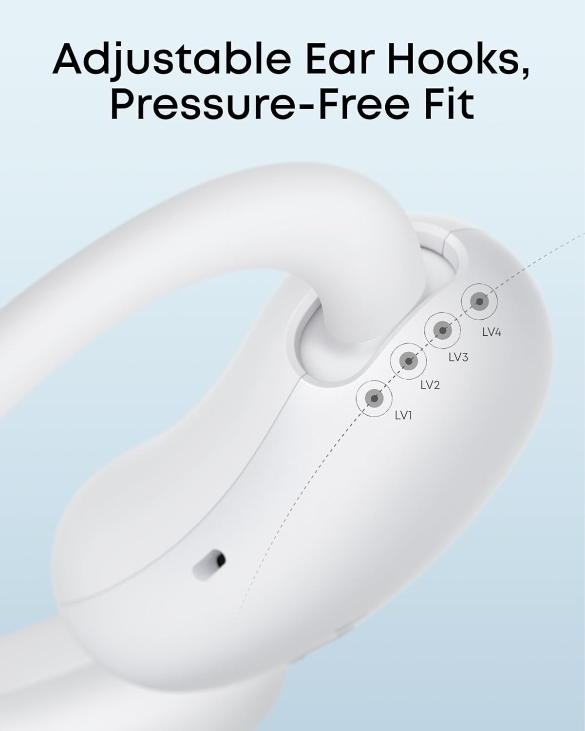 Soundcore AeroFit 2 Open-Ear Headphones – White – Standard A3874Z21