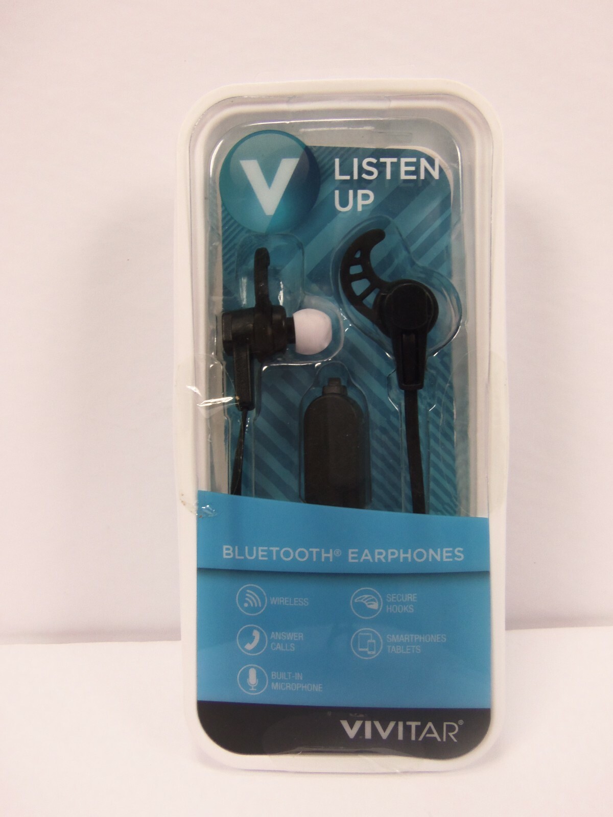 Vivitar Listen Up Bluetooth Earphones Wireless Answer Calls Smartphones Tablets