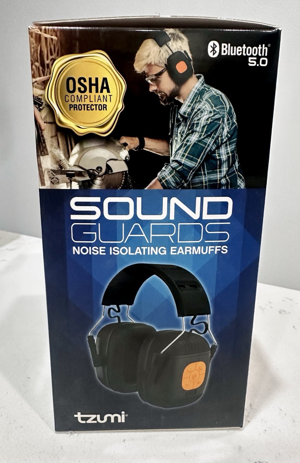 Tzumi Sound Guards Noise Isolating Earmuffs Bluetooth OSHA Compliant NRR23dB New