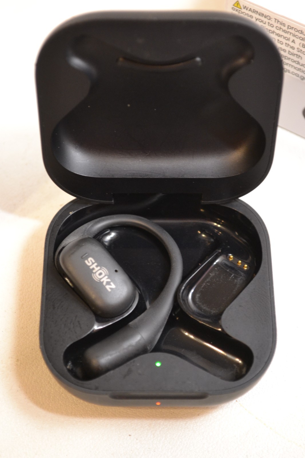 GENUINE SHOKZ OPENFIT TRUE WIRELESS EARBUDS OPEN-EAR BLACK Missing Right Earbud