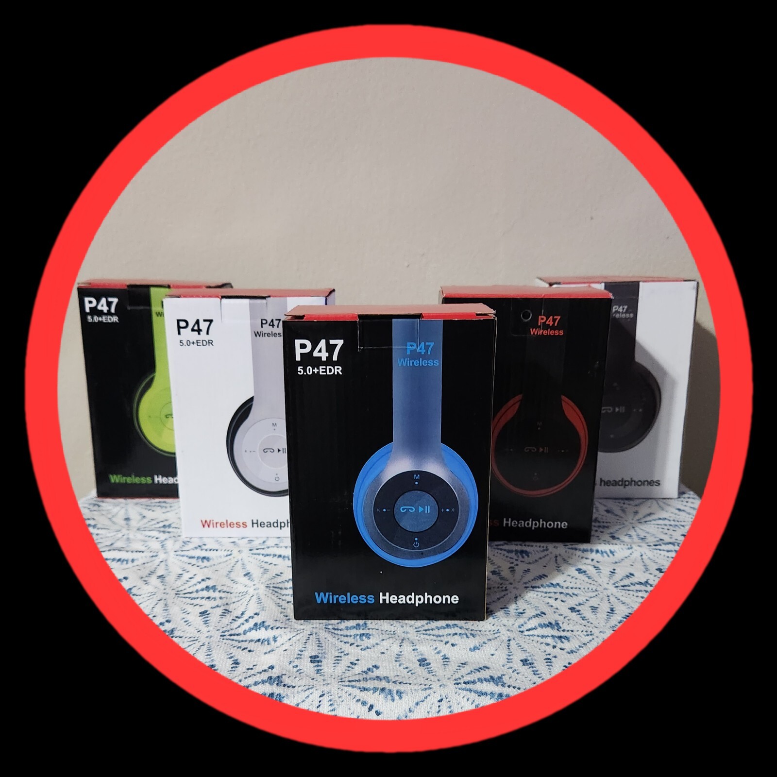 P47 5.0 + EDR Wireless Headphone – GREY