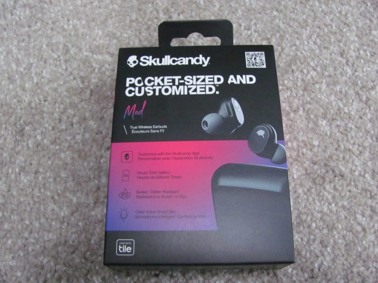 Brand New Skullcandy Mod True Wireless Earbuds – Black (S2FYW-P740)