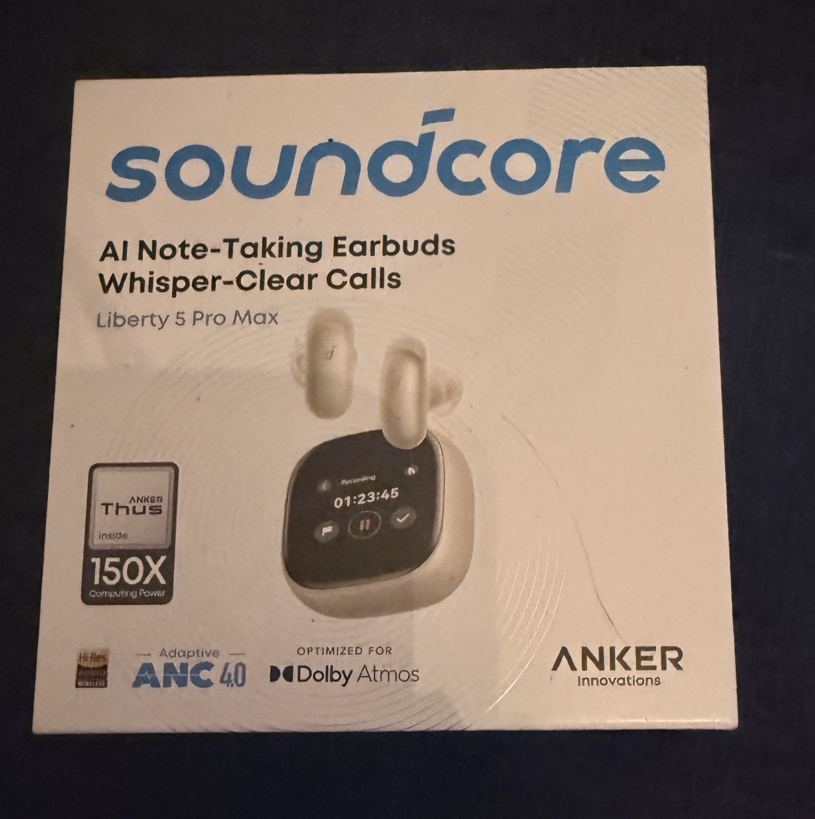 Anker soundcore Liberty 5 Pro Max, AI Note-Taker Whisper-Clear Calls Brand New