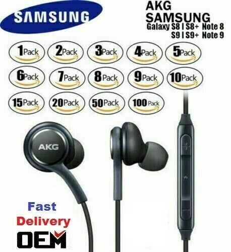 Lot of Original Samsung AKG Stereo Headphones Earphones In Ear Earbuds S9 S8 S7