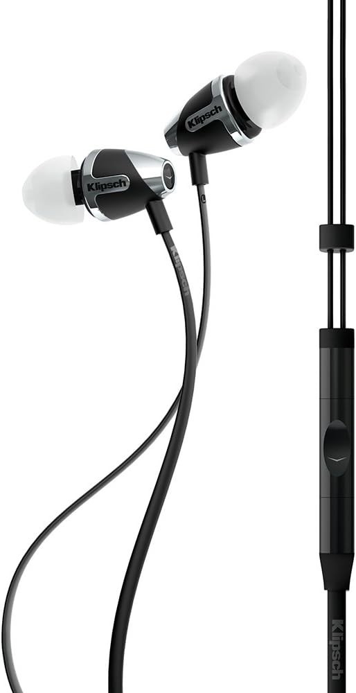 Klipsch Image S4A II In-Ear Noise Isolating 3.5mm Wired Flat Cable Headphones