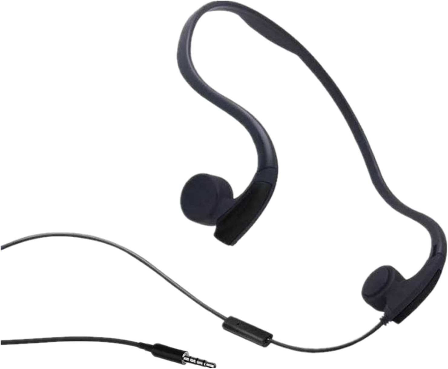 Bone Conduction Wired Headphones with Noise Cancelling Mic 3.5Mm Connector Sweat