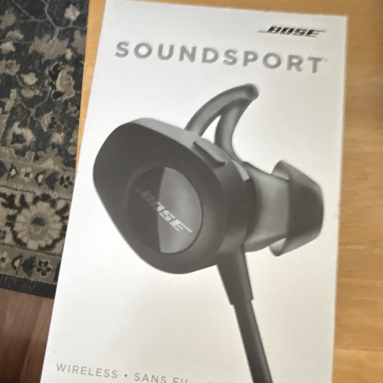 Bose SoundSport Wireless Bluetooth In-Ear Ear-Hook Earbuds, Double, Black