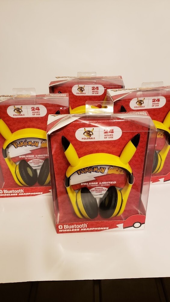 eKids – Pokemon Pikachu Bluetooth Headphones – yellow New
