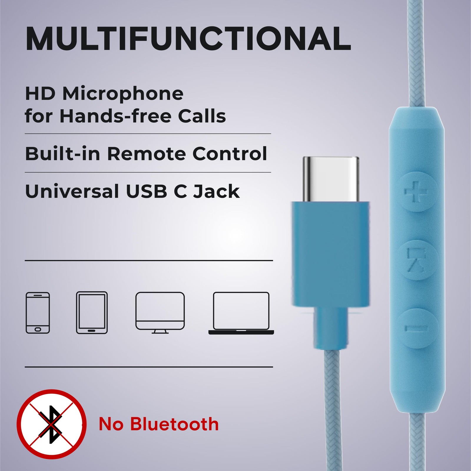 ARTIX CL750 USB C Wired Headphones with Mic & Volume Control Noise Isolating …