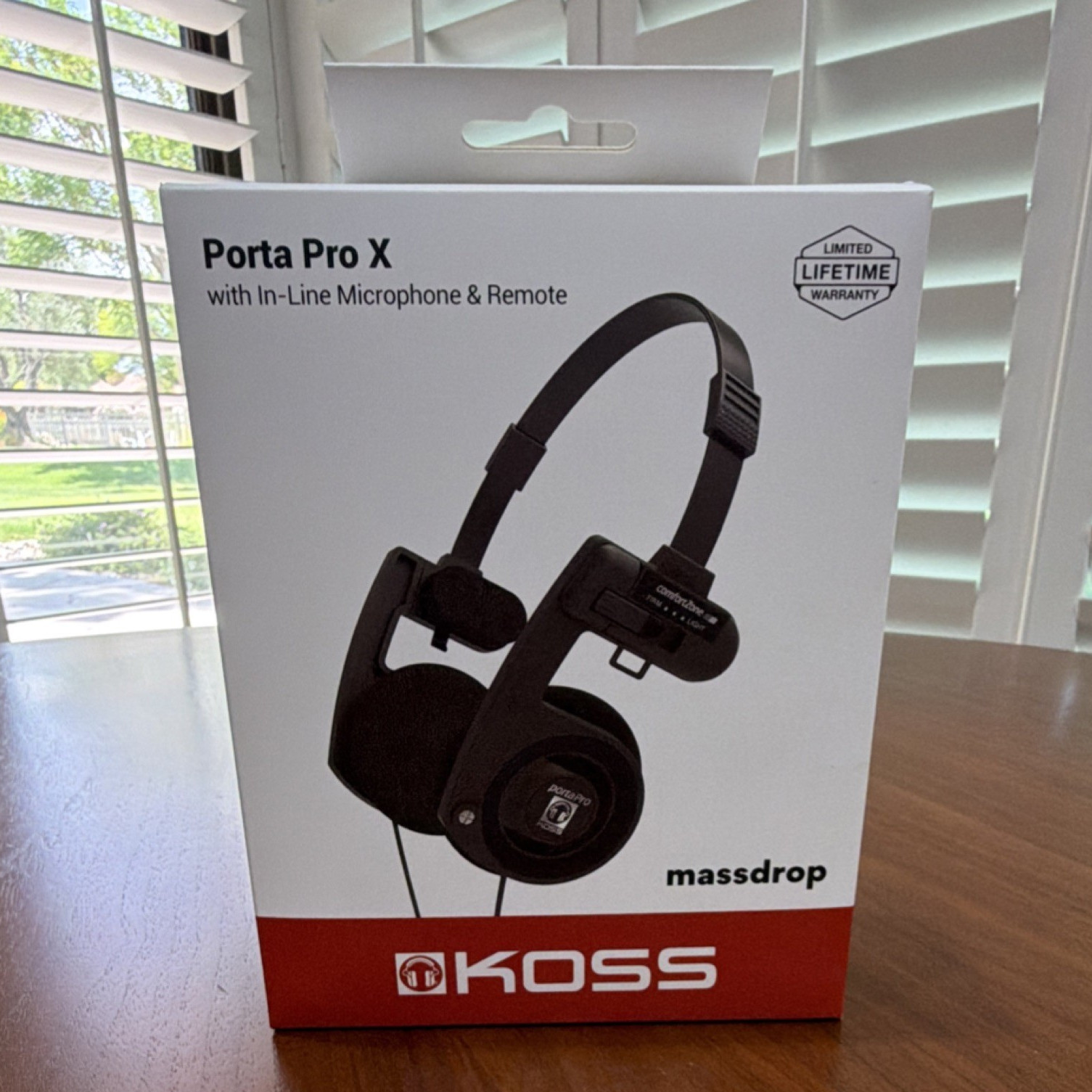 Koss Porta Pro X On-Ear Headphones Collapsible In-Line Mic/Remote 3.5mm