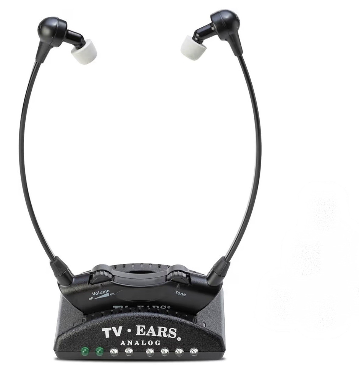 TV EARS Analog Wireless Headset System & Earbuds for Seniors/Hearing Issues
