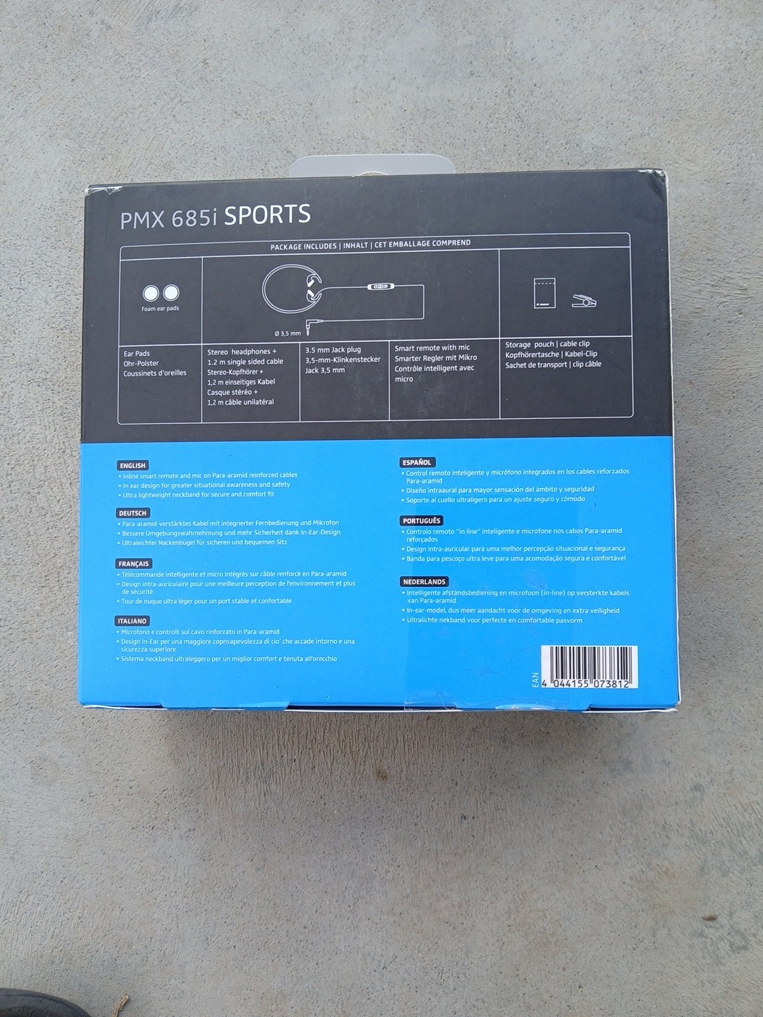 NEW Sennheiser PX 685i Sports In Ear on Head Adidas Headphones Wire 3.5mm. L6