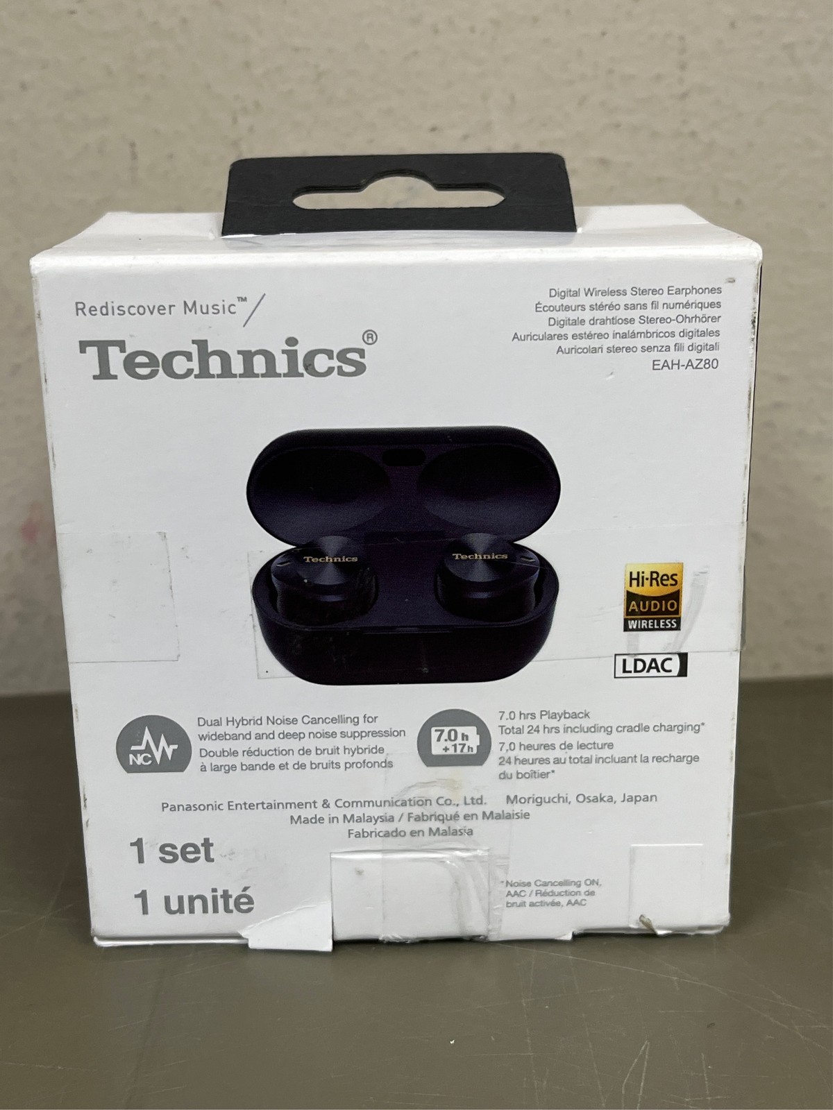 Panasonic Technics Premium Hi-Fi True Wireless Bluetooth Earbuds, Black