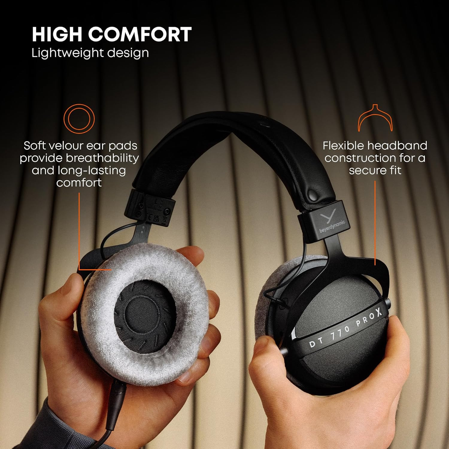 DT 770 Pro X Wired Over-Ear Headphones, 48 Ohm, Closed-Back Professional Recordi