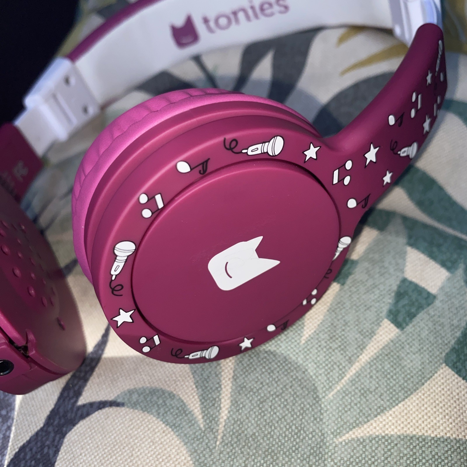 Tonies Headphones, Foldable On-Ear Headphones for Toniebox, Pink *MISSING PARTS