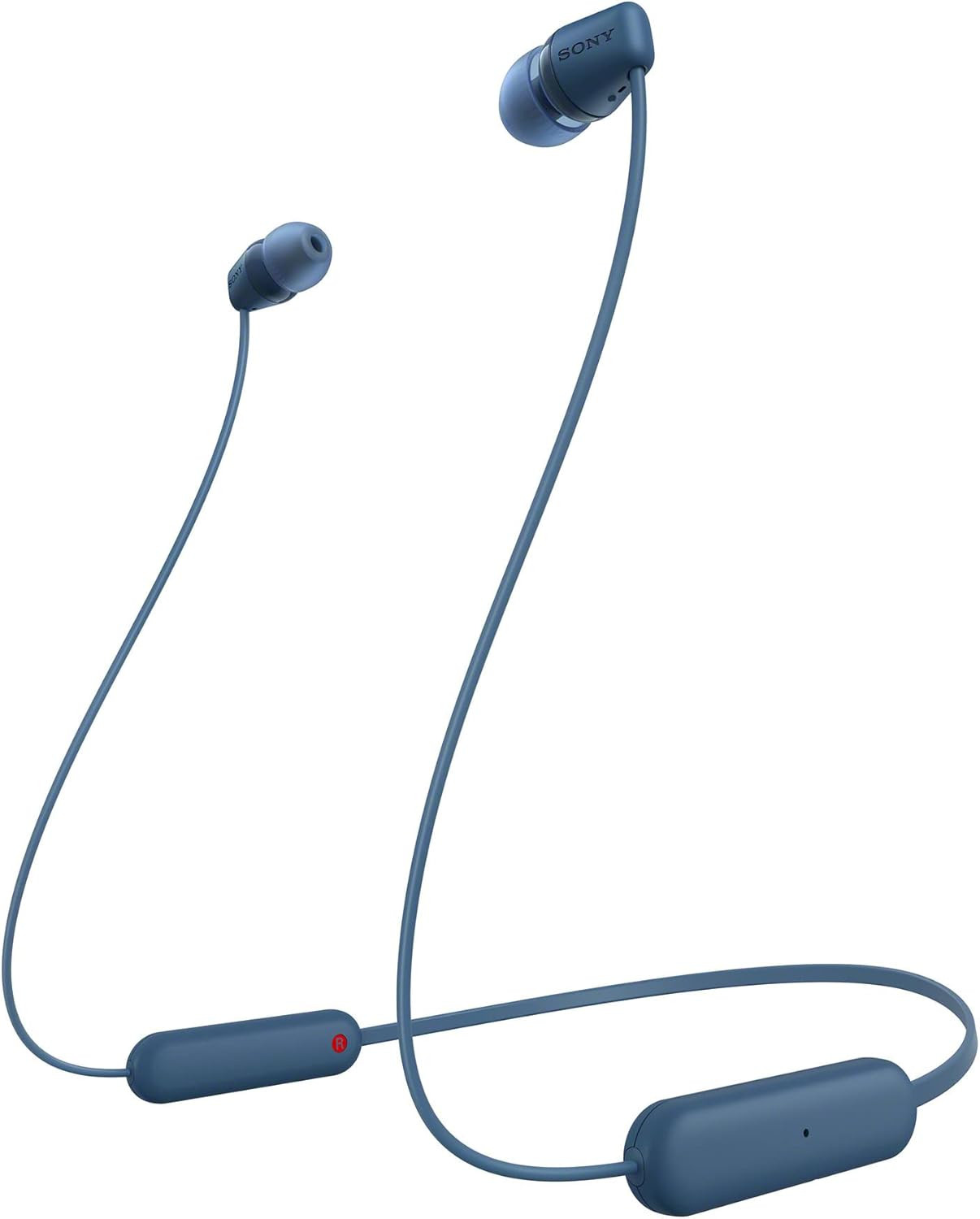 WI-C100 Wireless In-Ear Bluetooth Headphones with Built-In Microphone, Black