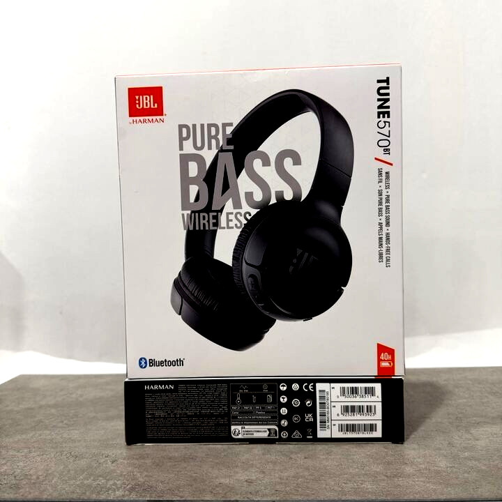 JBL Tune 570BT – Wireless Bluetooth – On-Ear Headphones – Pure Bass Stereo Sound