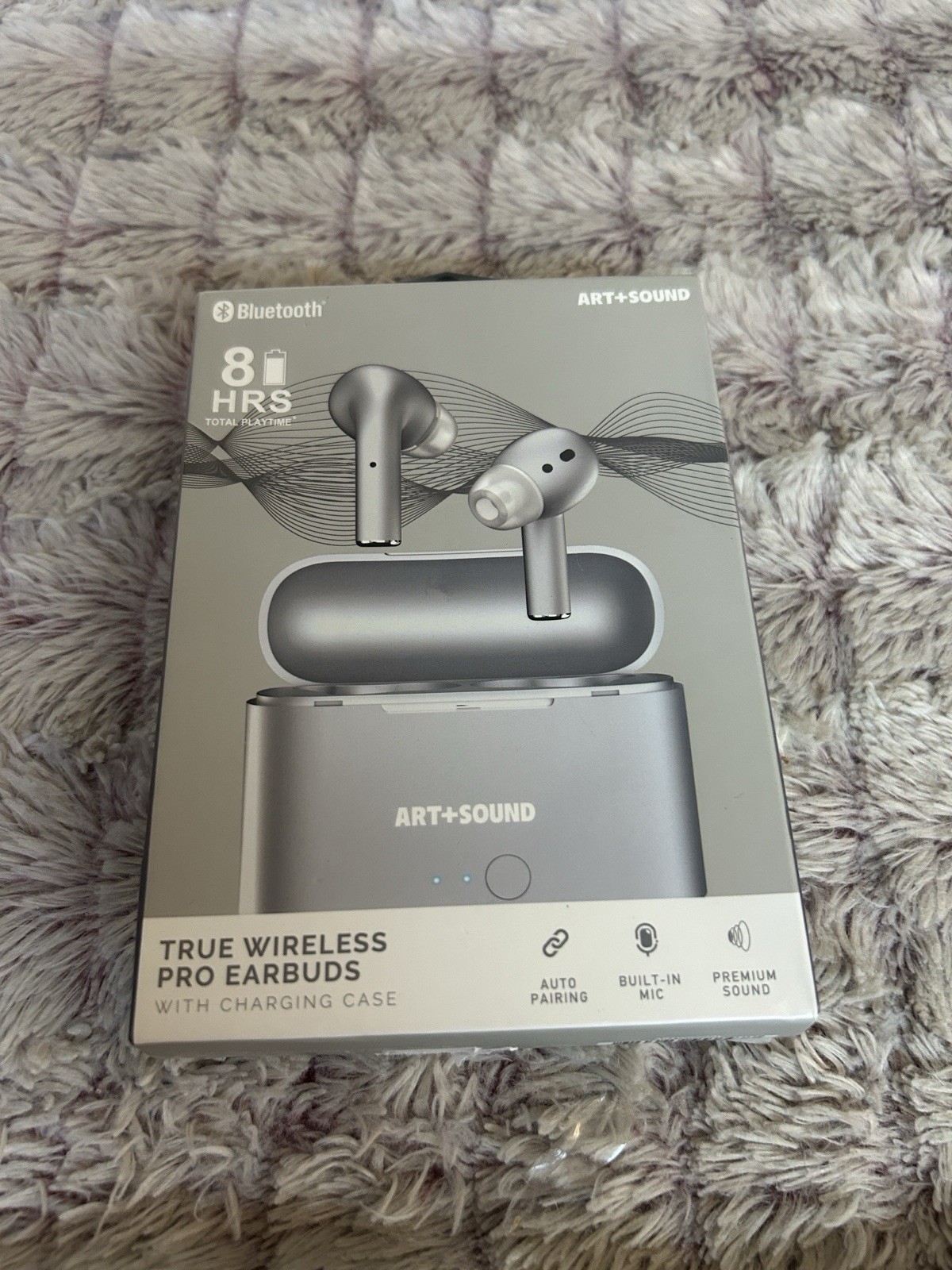 Art & sound Wireless Pro Earbuds – Silver. New