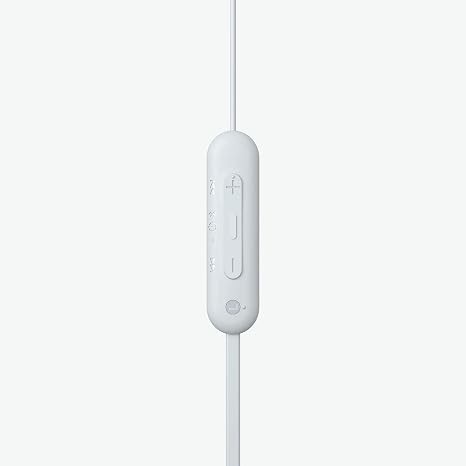 Sony WI-C100 Wireless in-Ear Bluetooth Headphones with Built-in Microphone,White