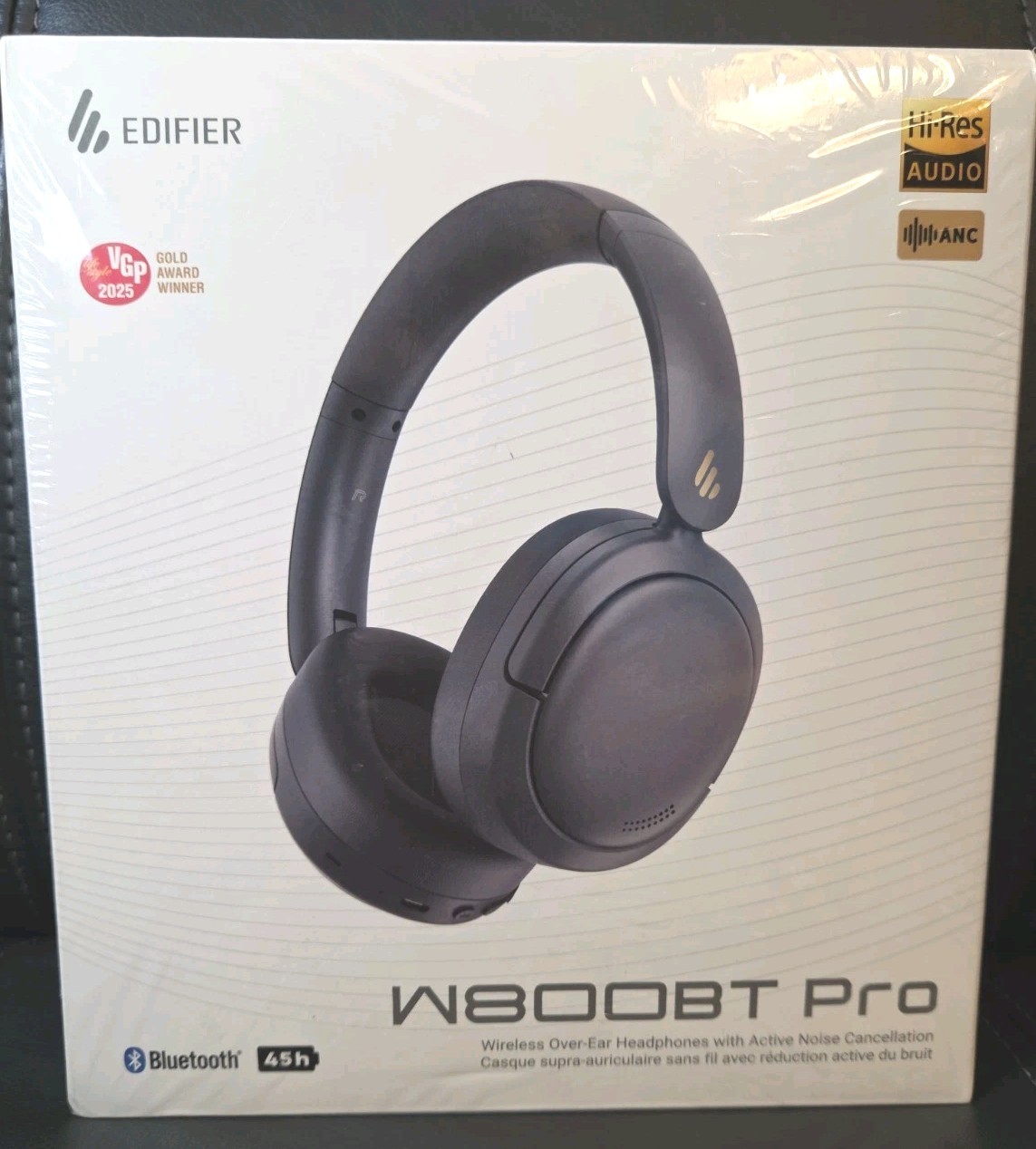 Edifier W800BT Pro Wireless Over Ear Headphones Hi-Res Active Noise Cancel NEW