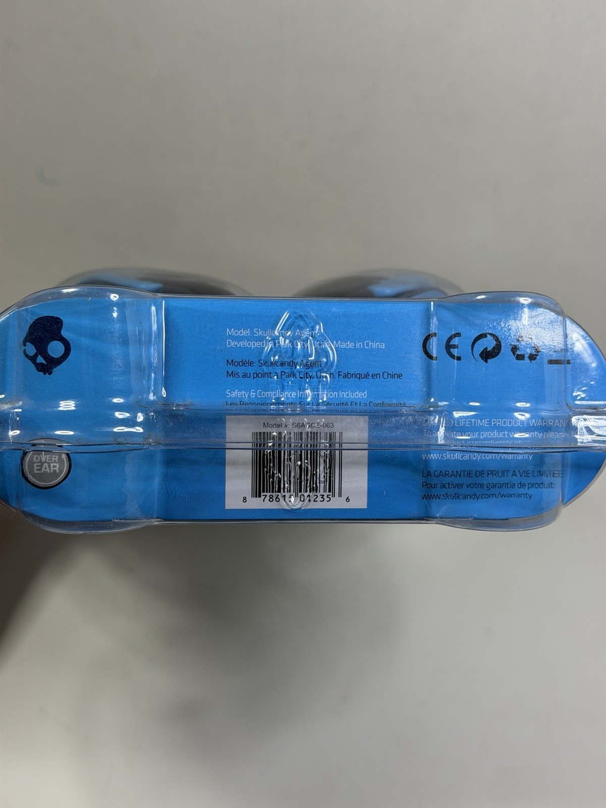 Skullcandy Agent 40mm Blue Hi-Fidelity Over Ear Wired Headphones NEW SEALED RARE
