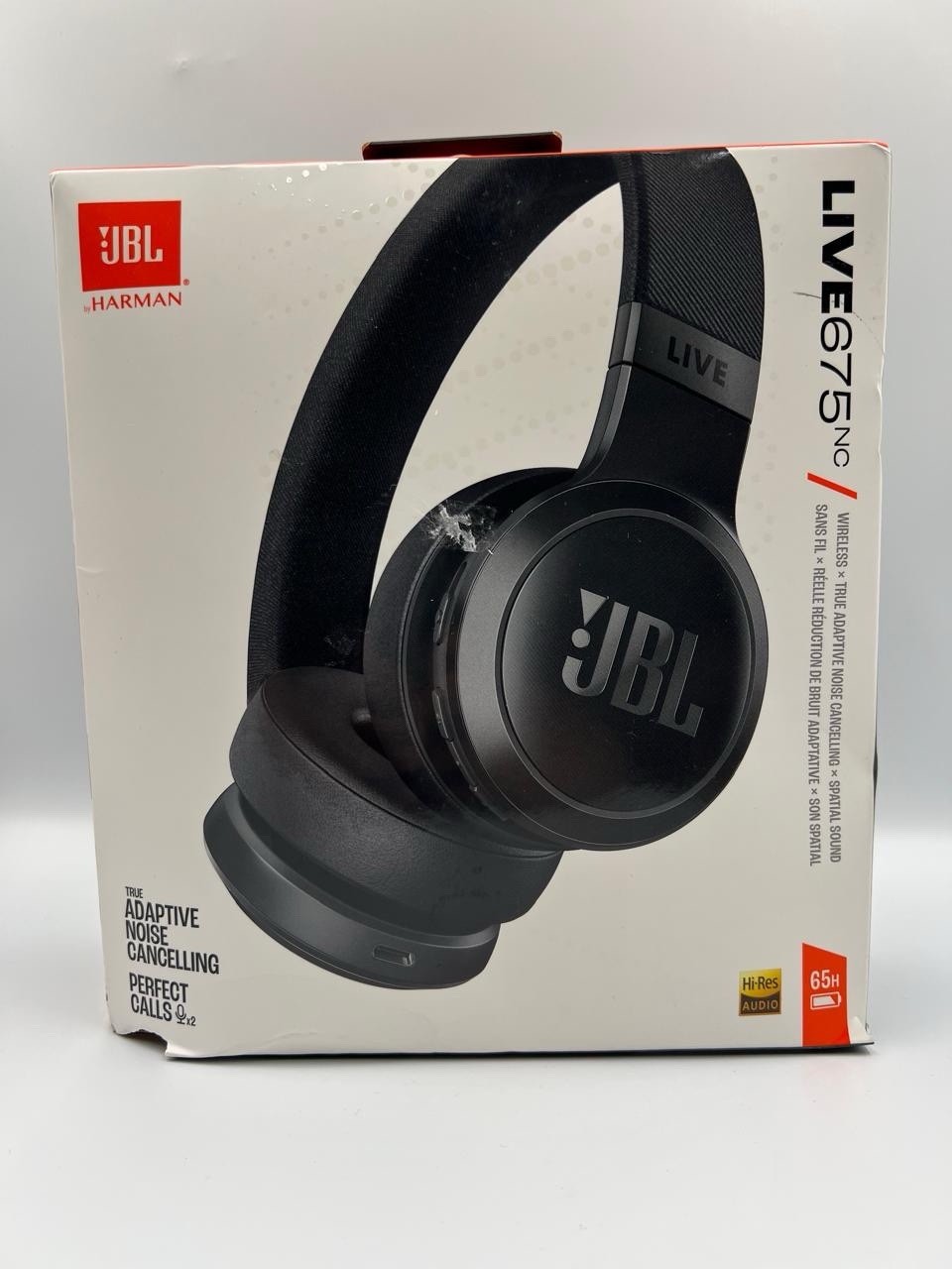 JBL Live 675NC Wireless ANC Bluetooth Headphones Black NOB