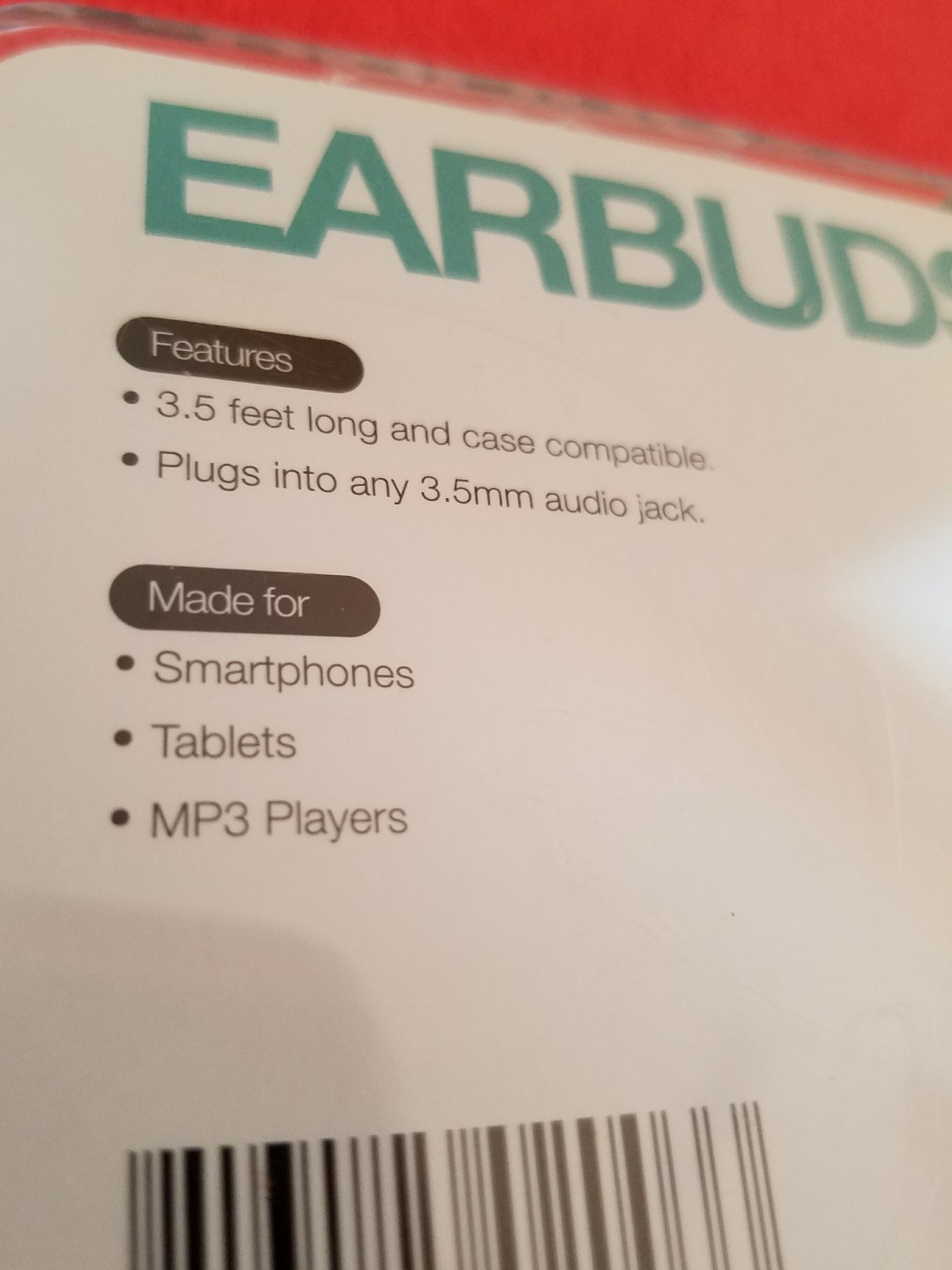 GEMS EARBUDS, Turquoise, Clear Sound, 3.5mm Audio Jack, Comfort Fit, NEW 9#8